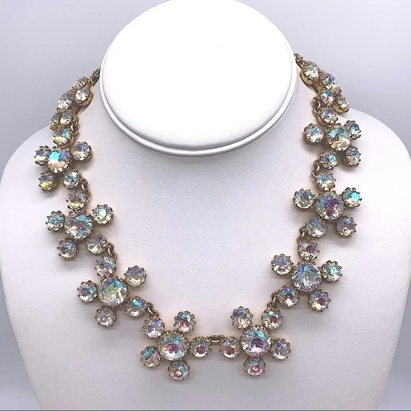 J. Crew AB Crystal Cluster Necklace - Picture 1 of 3